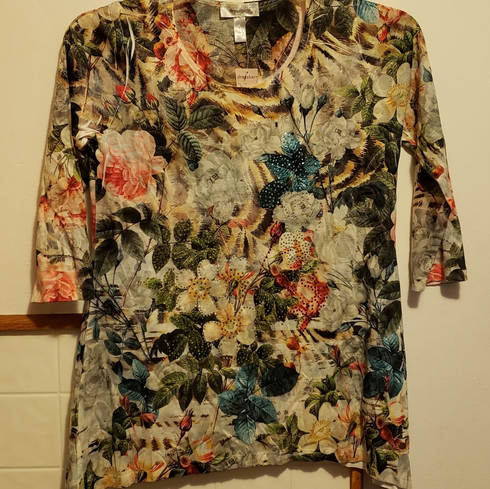 Multicolored Floral Top